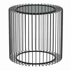 Buy β Grayson Lane Black Metal and Glass Round End Table π