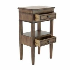 Discount 🔥 Grayson Lane Traditional Brown Pine Wood Rectangle End Table 🎉 -GRAYSON LANE Sales 2022 330857478 AlternateImage5 l