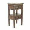 Discount 🔥 Grayson Lane Traditional Brown Pine Wood Rectangle End Table 🎉