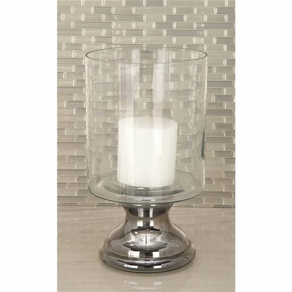 Budget 👏 Grayson Lane Clear Glass Hurricane Candle Holder ❤️ 2 Budget 👏 Grayson Lane Clear Glass Hurricane Candle Holder ❤️ - Image 2