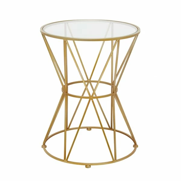 Hot Sale ๐ Grayson Lane Gold Glass Round End Table โค๏ธ 4 Hot Sale ๐ Grayson Lane Gold Glass Round End Table โค๏ธ - Image 4