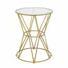 Hot Sale 🌟 Grayson Lane Gold Glass Round End Table ❤️