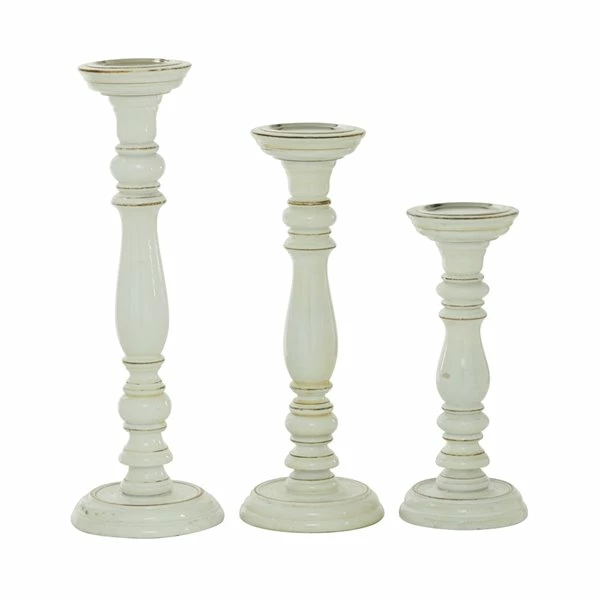 Deals π Grayson Lane Set of 3 White Mango Wood Pillar Country Cottage Candle Holder β 5 Deals π Grayson Lane Set of 3 White Mango Wood Pillar Country Cottage Candle Holder β - Image 5