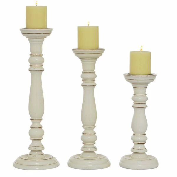 Deals π Grayson Lane Set of 3 White Mango Wood Pillar Country Cottage Candle Holder β 1 Deals π Grayson Lane Set of 3 White Mango Wood Pillar Country Cottage Candle Holder β