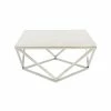 Budget 🎁 Grayson Lane White Granite/Marble Rectangular End Table ✨