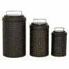Discount ⭐ Grayson Lane Set of 3 Farmhouse Black Metal Canisters 😍