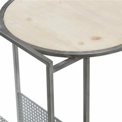 Discount 🎁 Grayson Lane Grey Metal with Wood Round End Table 😍 -GRAYSON LANE Sales 2022 330857501 AlternateImage4 l