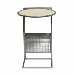 Discount 🎁 Grayson Lane Grey Metal with Wood Round End Table 😍 -GRAYSON LANE Sales 2022 330857501 AlternateImage5 l