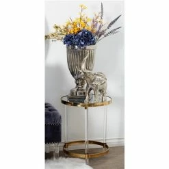 Budget ✔️ Grayson Lane Gold Mirror Round End Table 😉 -GRAYSON LANE Sales 2022 330857505 AlternateImage1 l