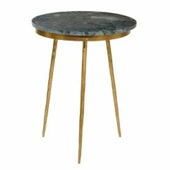 Budget 🧨 Grayson Lane Gold and Black Granite/Marble Round End Table 💯 -GRAYSON LANE Sales 2022 330857506 AlternateImage7 l
