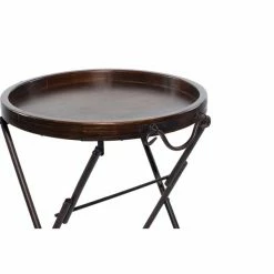 Buy 🔥 Grayson Lane Traditional Brown Pine Wood Round End Table 🌟 -GRAYSON LANE Sales 2022 330857508 AlternateImage3 l