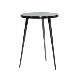 Best Pirce 👍 Grayson Lane Contemporary Silver Aluminum Round Accent Table ✨ -GRAYSON LANE Sales 2022 330857512 AlternateImage5 l