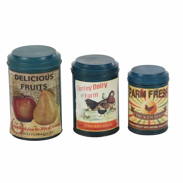 Outlet 👏 Grayson Lane Set of 3 Farmhouse Turquoise Decorative Jars 🔔 5 Outlet 👏 Grayson Lane Set of 3 Farmhouse Turquoise Decorative Jars 🔔 - Image 5