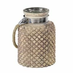 Top 10 β Grayson Lane Vintage Lantern Gold Glass Pillar Candle Holder π