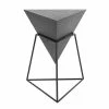 Promo 👏 Grayson Lane Grey and Black Metal Triangle End Table 👍