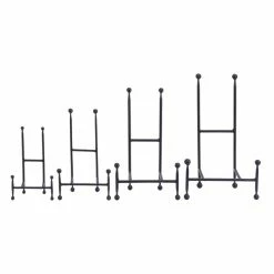 Discount 😉 Grayson Lane Set of 4 Modern Easel in Black Metal 😍