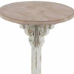 Best Pirce 😍 Grayson Lane Farmhouse Grey Wood Round End Table 🛒 -GRAYSON LANE Sales 2022 330857530 AlternateImage4 l