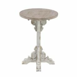 Best Pirce 😍 Grayson Lane Farmhouse Grey Wood Round End Table 🛒 -GRAYSON LANE Sales 2022 330857530 AlternateImage5 l
