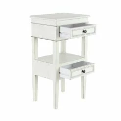 Flash Sale 🌟 Grayson Lane Traditional White Wood Rectangular End Table 🎁 -GRAYSON LANE Sales 2022 330857532 AlternateImage5 l
