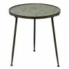 Buy ⭐ Grayson Lane Vintage Black Metal Round End Table 🔔