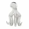 Best Pirce 😉 GRAYSON LANE 17 In. x 11 In. Glam Octopus Sculpture Silver Porcelain 👍