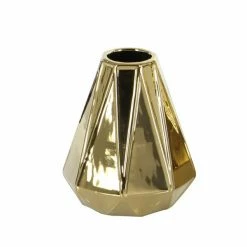 Coupon 😍 GRAYSON LANE Set of 3 7 In., 11 In., 15 In. Glam Vase Gold Stoneware 🎉 -GRAYSON LANE Sales 2022 330857578 AlternateImage5 l