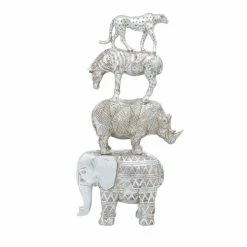 Top 10 😀 GRAYSON LANE 10 In. x 20 In. Glam Sculpture Silver Resin 🧨 -GRAYSON LANE Sales 2022 330857590 AlternateImage3 l