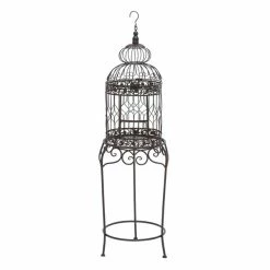Cheap 👏 GRAYSON LANE 47 In. x 14 In. Vintage Bird Cage Black Iron ✔️