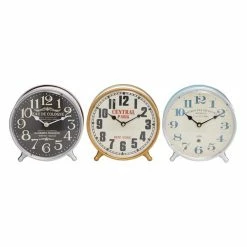 Brand new ⭐ GRAYSON LANE 9 In. x 9 In. Traditional Clock Multi Colored Metal 😍 -GRAYSON LANE Sales 2022 330857597 AlternateImage5 l