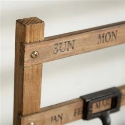 Buy 😍 GRAYSON LANE 14 In. x 22 In. Farmhouse Wall Calendar Brown Wood ⌛ -GRAYSON LANE Sales 2022 330857605 AlternateImage2 l