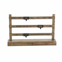 Buy 😍 GRAYSON LANE 14 In. x 22 In. Farmhouse Wall Calendar Brown Wood ⌛ -GRAYSON LANE Sales 2022 330857605 AlternateImage3 l