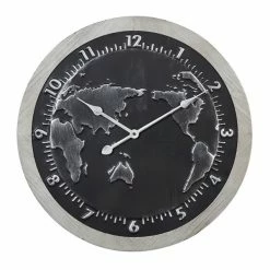 Coupon 😀 GRAYSON LANE 25 In. x 25 In. Vintage Wall Clock Black Metal 🔥