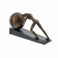 Top 10 ⌛ GRAYSON LANE 8 In. x 5 In. Industrial Sculpture Brown Polystone Sisyphus 🎉 -GRAYSON LANE Sales 2022 330857612 AlternateImage3 l
