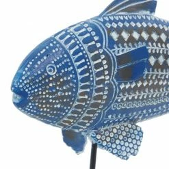 Best Sale 🎉 GRAYSON LANE Set of 2 10 In., 14 In. Blue Coastal Fish Sculpture Metal ✨ -GRAYSON LANE Sales 2022 330857613 AlternateImage2 l