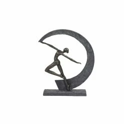 Promo 😍 GRAYSON LANE 15 In. x 12 In. Modern Sculpture Grey Resin Dancer 🤩