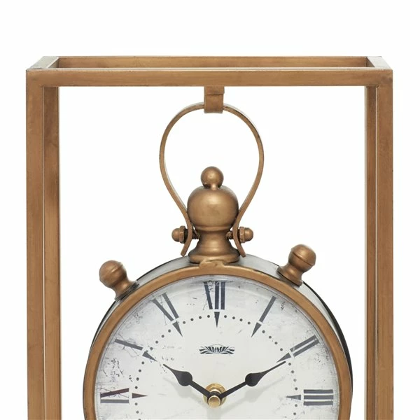 Cheap 🥰 GRAYSON LANE 13 In. x 9 In. Vintage Clock Bronze Metal 💯 3 Cheap 🥰 GRAYSON LANE 13 In. x 9 In. Vintage Clock Bronze Metal 💯 - Image 3