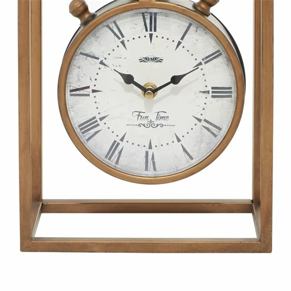 Cheap 🥰 GRAYSON LANE 13 In. x 9 In. Vintage Clock Bronze Metal 💯 4 Cheap 🥰 GRAYSON LANE 13 In. x 9 In. Vintage Clock Bronze Metal 💯 - Image 4