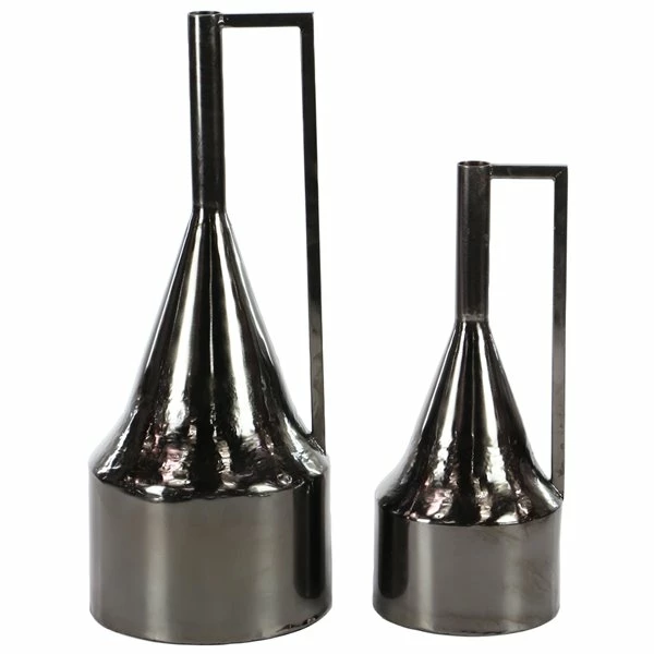Coupon 🥰 GRAYSON LANE Set of 2 17 In., 22 In. Glam Vase Black Metal 😀 1 Coupon 🥰 GRAYSON LANE Set of 2 17 In., 22 In. Glam Vase Black Metal 😀