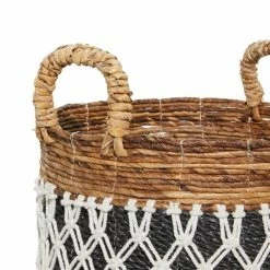 Buy ✨ GRAYSON LANE Set of 2 19 In., 18 In. Bohemian Storage Basket Black Banana 🌟 -GRAYSON LANE Sales 2022 330857632 AlternateImage3 l