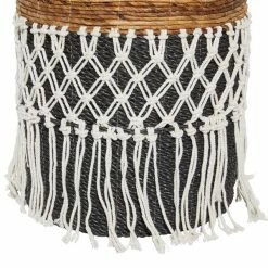 Buy ✨ GRAYSON LANE Set of 2 19 In., 18 In. Bohemian Storage Basket Black Banana 🌟 -GRAYSON LANE Sales 2022 330857632 AlternateImage4 l