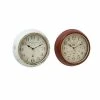 Best reviews of 💯 GRAYSON LANE Set of 2 10 In. x 10 In. Vintage Wall Clock White Metal 😉