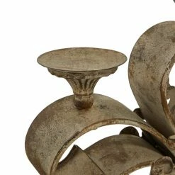 Hot Sale 🎁 GRAYSON LANE 11 In. x 23 In. Rustic Candlestick Holders Grey Iron 🔔 -GRAYSON LANE Sales 2022 330857639 AlternateImage3 l