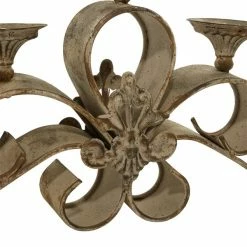 Hot Sale 🎁 GRAYSON LANE 11 In. x 23 In. Rustic Candlestick Holders Grey Iron 🔔 -GRAYSON LANE Sales 2022 330857639 AlternateImage4 l