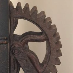 Budget 🧨 GRAYSON LANE Set of 2 7 In. x 5 In. Brown Industrial Gear Bookends Polyst 🥰 -GRAYSON LANE Sales 2022 330857640 AlternateImage2 l