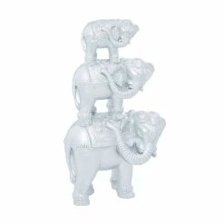 Discount 🎉 GRAYSON LANE 11 In. x 18 In. Glam Sculpture Silver Polystone 😍