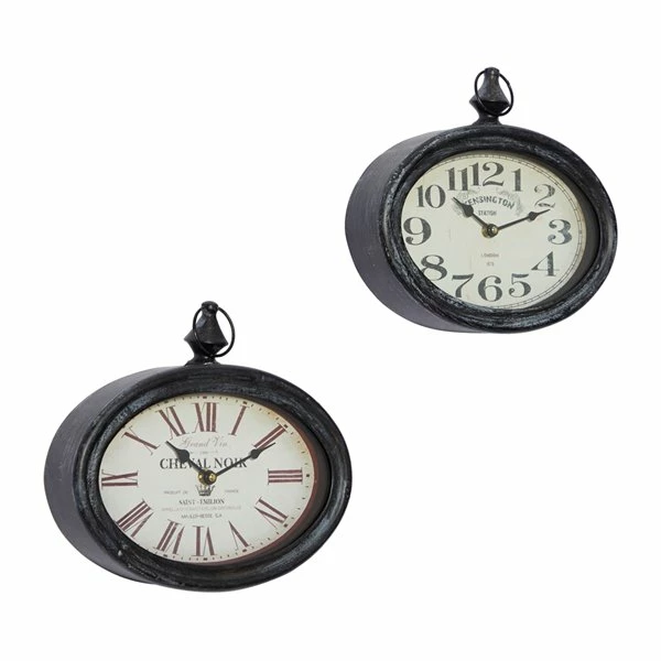 Brand new ⭐ GRAYSON LANE Set of 2 12 In. x 11 In. Vintage Wall Clock Cream Metal 😉 5 Brand new ⭐ GRAYSON LANE Set of 2 12 In. x 11 In. Vintage Wall Clock Cream Metal 😉 - Image 5