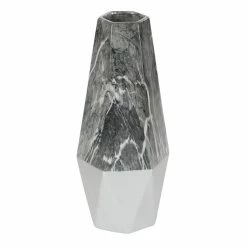 Best Sale ✔️ GRAYSON LANE 18 In. x 7 In. Contemporary Vase Grey Stoneware ⭐