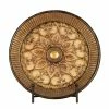 Discount 🧨 GRAYSON LANE 1 In. x 16 In. Traditional Decorative Plate Stand Gold Polys 😀