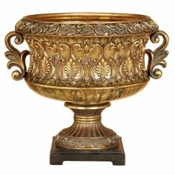 Buy ⭐ GRAYSON LANE 13 In. x 15 In. Traditional Decorative Bowl Gold Resin 🔥