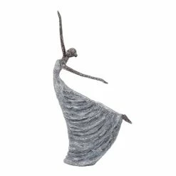 Deals 🌟 GRAYSON LANE 21 In. x 12 In. Traditional Sculpture Grey Polystone Dancer 😀